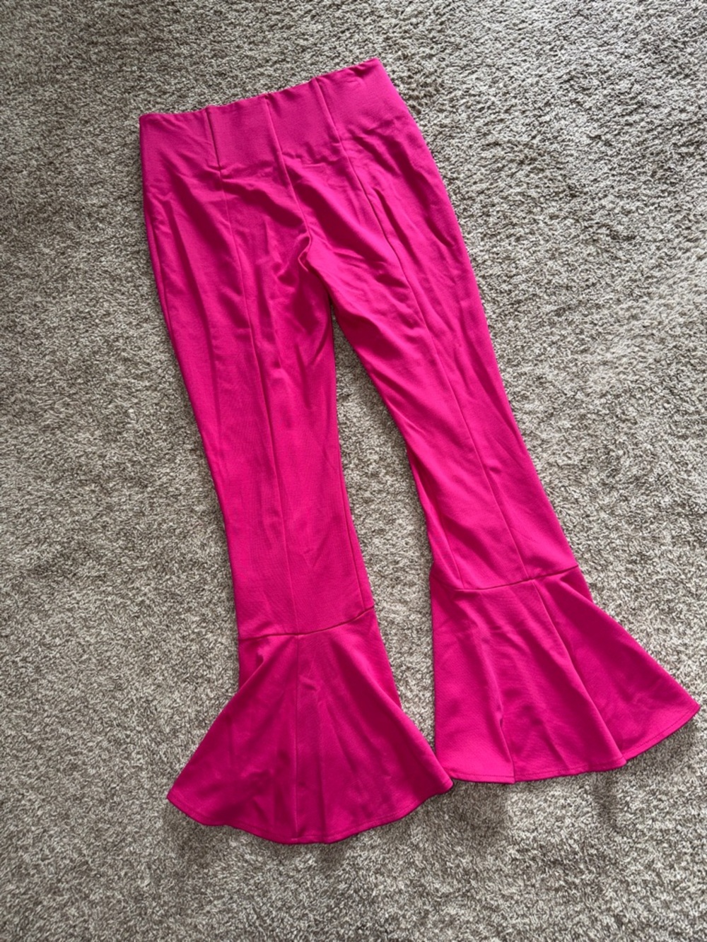 NWOT Slim Factor Fuchsia Flare Pants - Stretchy Comfort - Picture 3 of 3